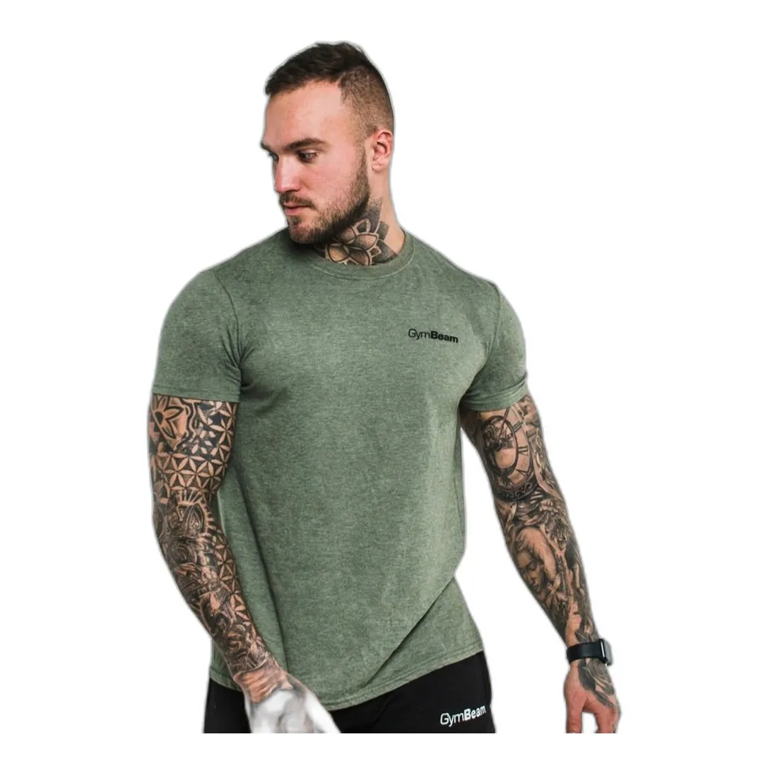 Koszulka męska Basic T-shirt zielona - GymBeam L — zdjęcie 1